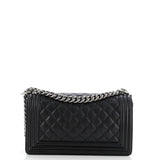 Boy Flap Bag Quilted Caviar Old Medium