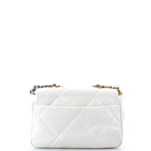 19 Flap Bag Quilted Leather Medium