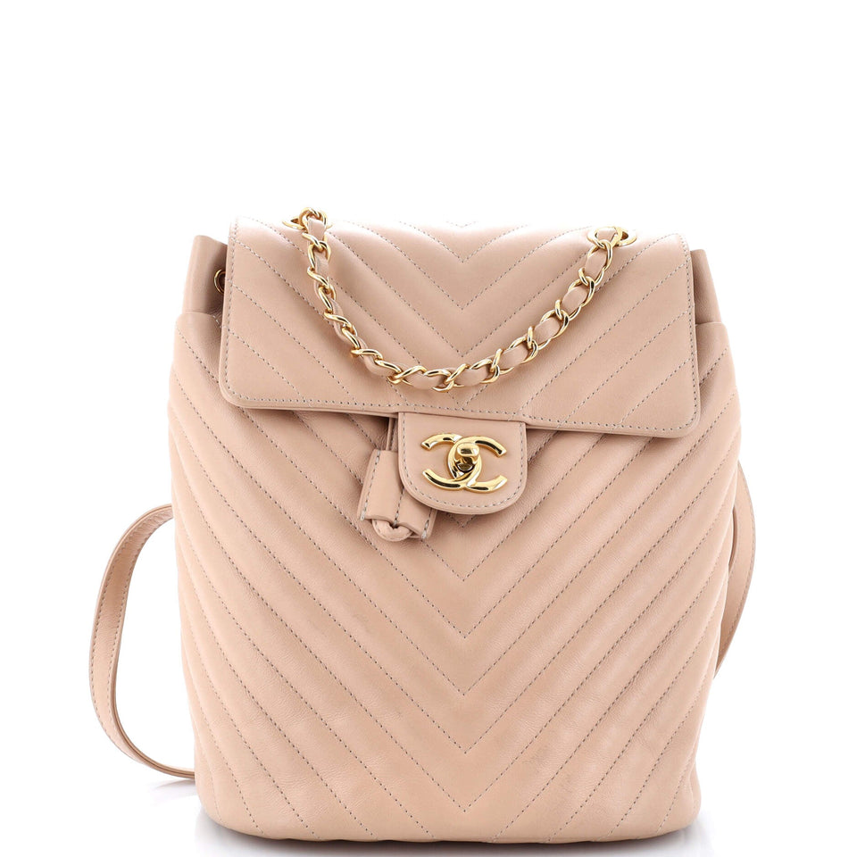 Urban Spirit Backpack Chevron Leather Small