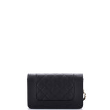 Mademoiselle Vintage Wallet on Chain Quilted Caviar