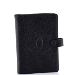 Timeless CC Ring Agenda Cover Caviar Small