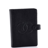 Timeless CC Ring Agenda Cover Caviar Small