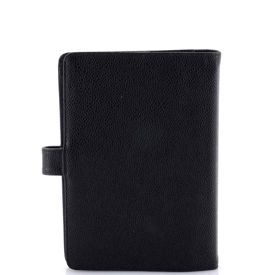 Timeless CC Ring Agenda Cover Caviar Small