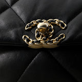 19 Flap Bag Quilted Leather Medium