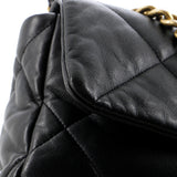 19 Flap Bag Quilted Leather Medium