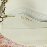 Classic Single Flap Bag Braided Quilted Tweed with Sequins Mini