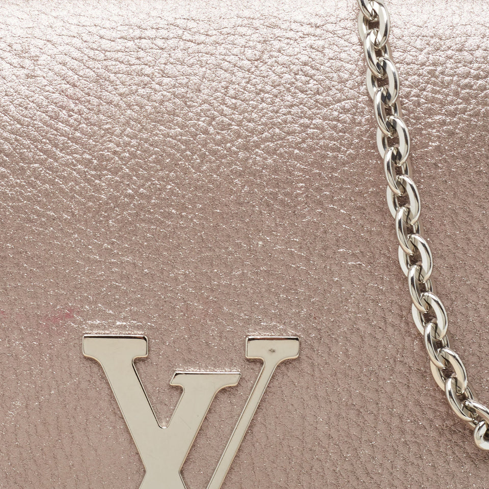 Louis Vuitton  Iridescent Leather Chain Louise Clutch