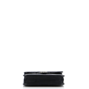 Top Handle Flap Coin Purse with Chain Quilted Lambskin