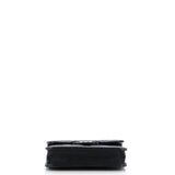 Top Handle Flap Coin Purse with Chain Quilted Lambskin