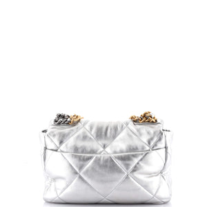 19 Flap Bag Quilted Leather Large