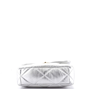 19 Flap Bag Quilted Leather Large