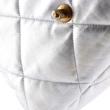 19 Flap Bag Quilted Leather Large