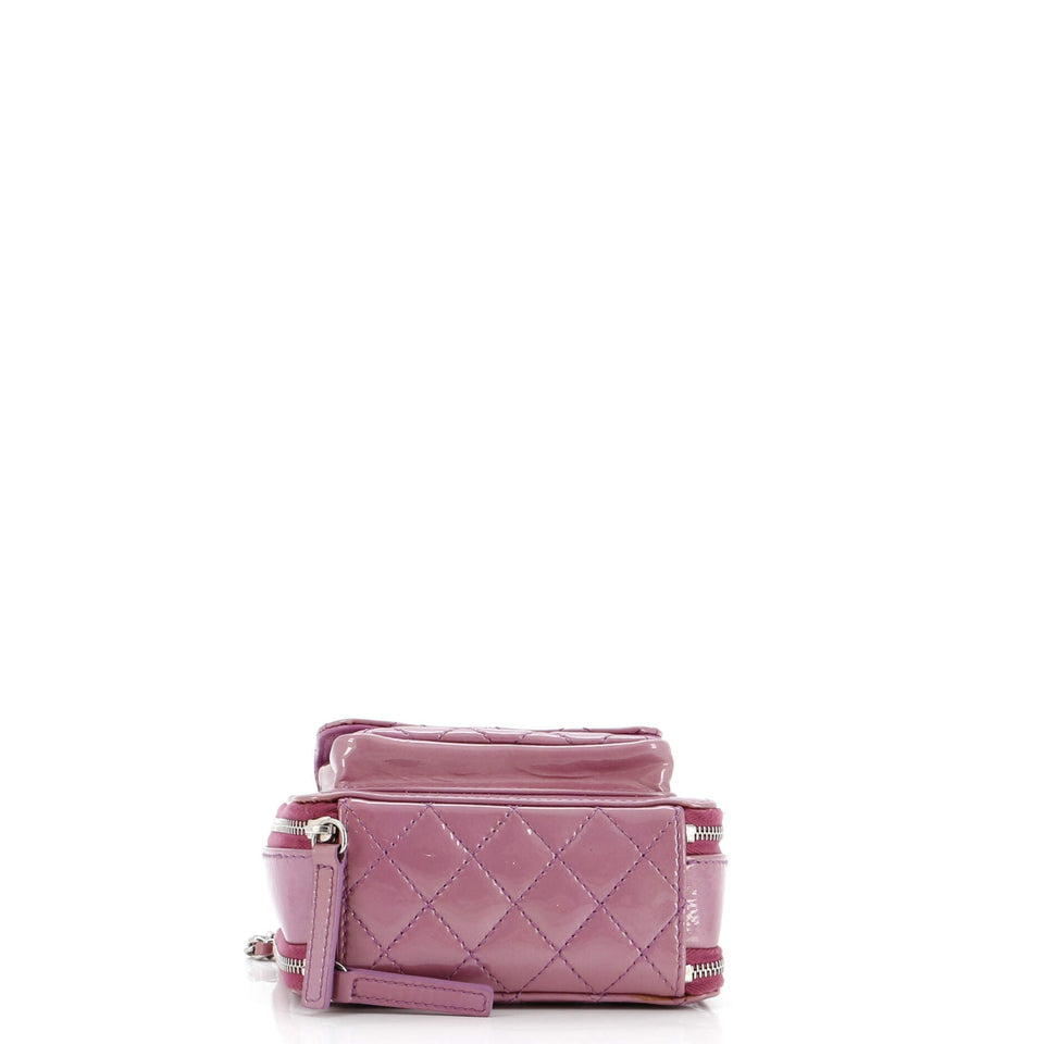Pocket Box Camera Case Quilted Patent Mini