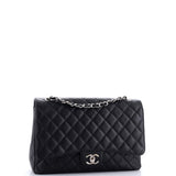 Classic Double Flap Bag Quilted Caviar Maxi