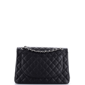 Classic Double Flap Bag Quilted Caviar Maxi