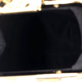 CC Kisslock Frame Clutch with Chain Quilted Lambskin Small
