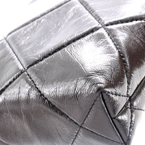 CC Kisslock Frame Clutch with Chain Quilted Lambskin Small