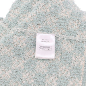 Women's Collarless Two Pocket Jacket Tweed