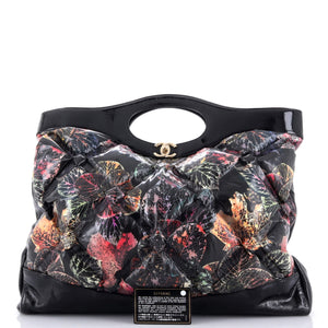 31 Shopping Bag Quilted Printed Puffy Leather XL