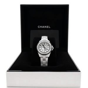 J12 Couture Quartz Watch Ceramic and Stainless Steel 33