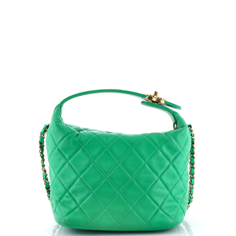 Perfect Meeting Hobo Quilted Lambskin Small