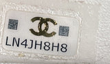 CC Tennis Racket Clutch with Chain Quilted Canvas and Leather