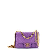 Pending CC Square Flap Bag Quilted Lambskin Mini