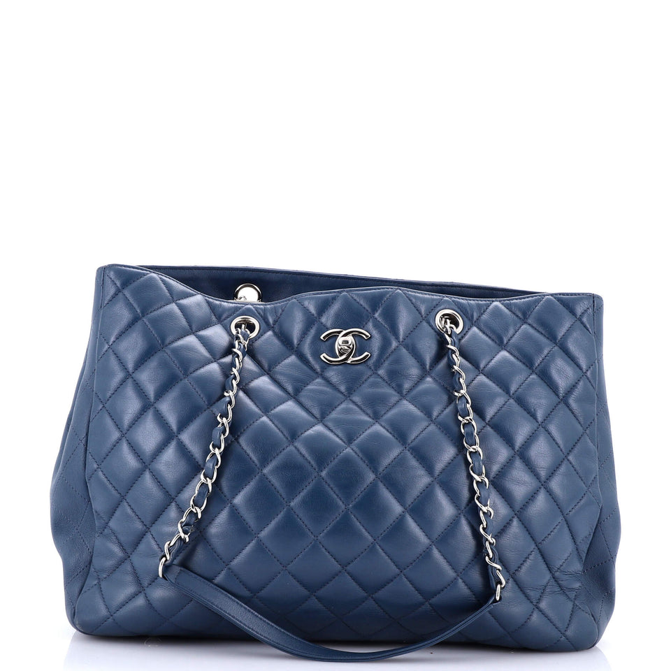 Classic CC Shopping Tote Quilted Calfskin Large