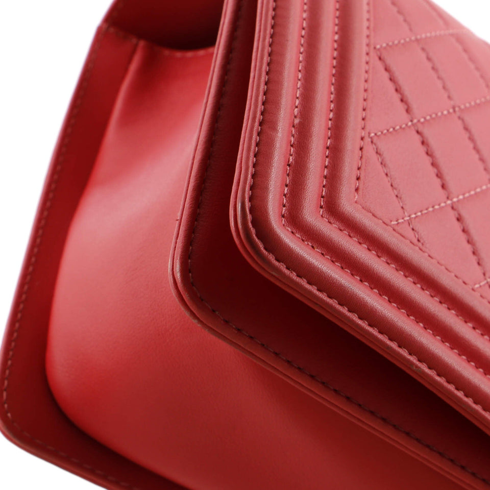 Boy Flap Bag Quilted Lambskin Old Medium