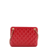 Once Upon a Time Chain CC Accordion Tote Quilted Calfskin Small