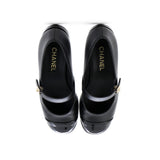 Women's CC Turnlock Mary Jane Flats Leather with Patent