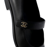 Women's CC Turnlock Mary Jane Flats Leather with Patent