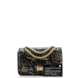 Reissue 2.55 Flap Bag Graffiti Crocodile Embossed Calfskin Mini