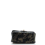 Reissue 2.55 Flap Bag Graffiti Crocodile Embossed Calfskin Mini