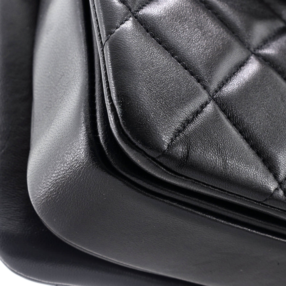 Trendy CC Top Handle Bag Quilted Lambskin Small