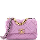 19 Flap Bag Quilted Jersey Medium