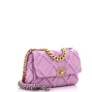 19 Flap Bag Quilted Jersey Medium