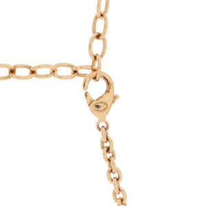 CC Multi Heart Chain Choker Necklace Metal with Crystals