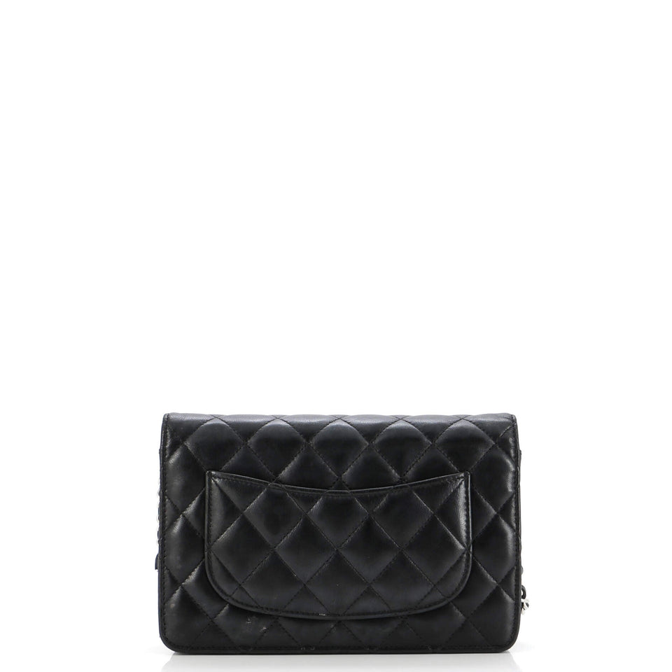 Wallet on Chain Quilted Lambskin