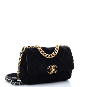 19 Flap Bag Quilted Jersey Medium