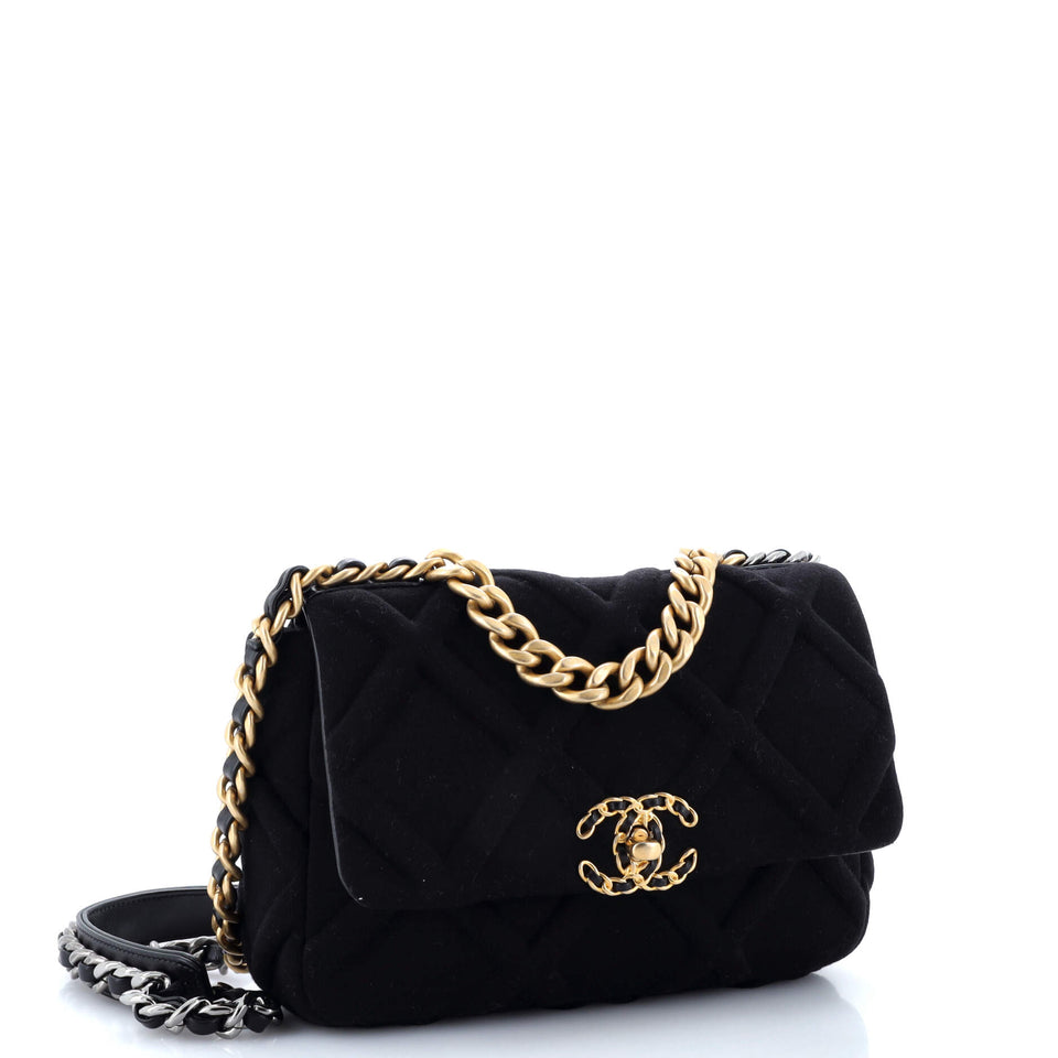 19 Flap Bag Quilted Jersey Medium