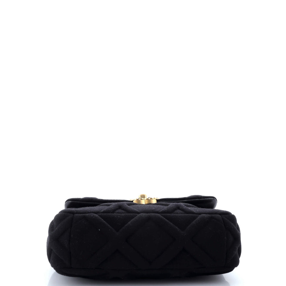 19 Flap Bag Quilted Jersey Medium