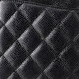 Grand Shopping Tote Quilted Caviar