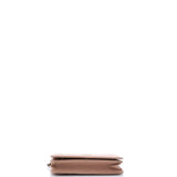 Wallet on Chain Diagonal Quilted Goatskin