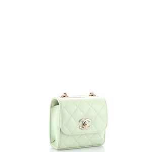 Trendy CC Clutch with Chain Quilted Lambskin Small