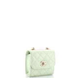 Trendy CC Clutch with Chain Quilted Lambskin Small