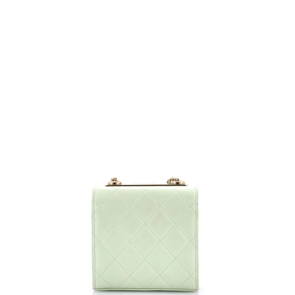 Trendy CC Clutch with Chain Quilted Lambskin Small