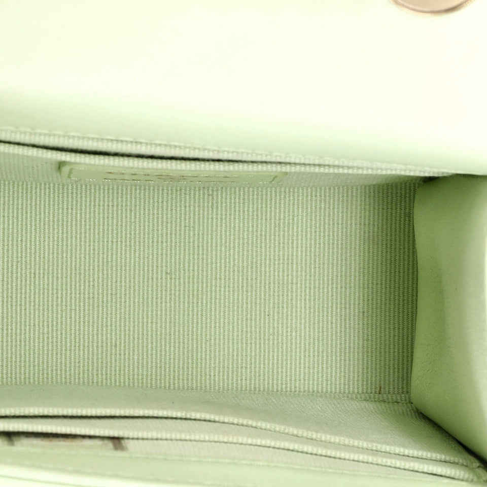 Trendy CC Clutch with Chain Quilted Lambskin Small