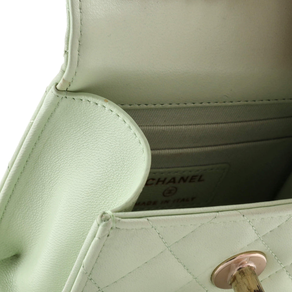 Trendy CC Clutch with Chain Quilted Lambskin Small