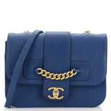 Front Chain Flap Bag Quilted Sheepskin Medium